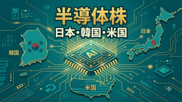 半導体株を日本・韓国・米国で比較｜強い分野と代表銘柄【2026年】